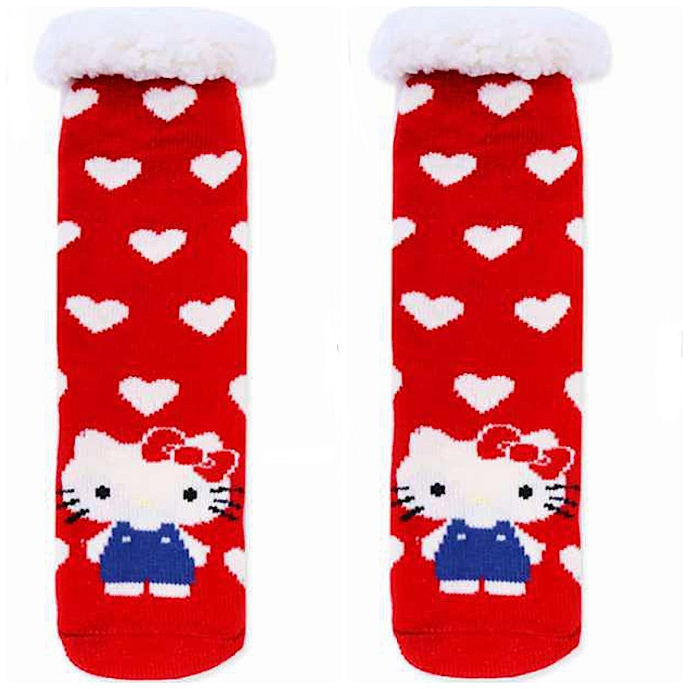 Hello Kitty Fluffy Warm Thick Socks size 6-9 NWT